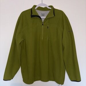 Men's Columbia Sportswear Co Titanium Fleece Jacket Size Large Lime Green